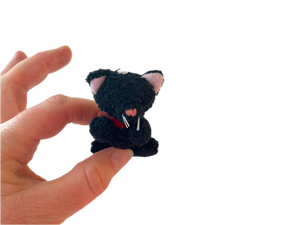 Small Stuffed Kitty Cat (Black)