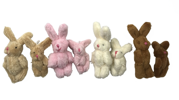 Miniature Plush Bunny Rabbit Family