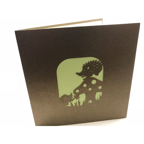 Hedgehog 3D Pop Up Greeting Card
