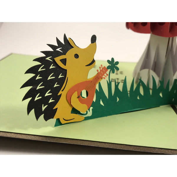 Hedgehog 3D Pop Up Greeting Card