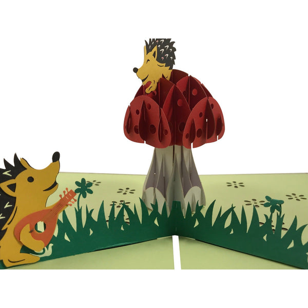 Hedgehog 3D Pop Up Greeting Card