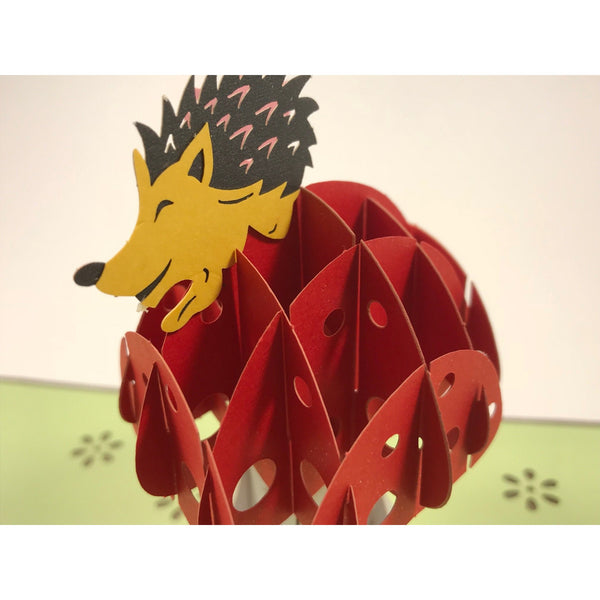 Hedgehog 3D Pop Up Greeting Card
