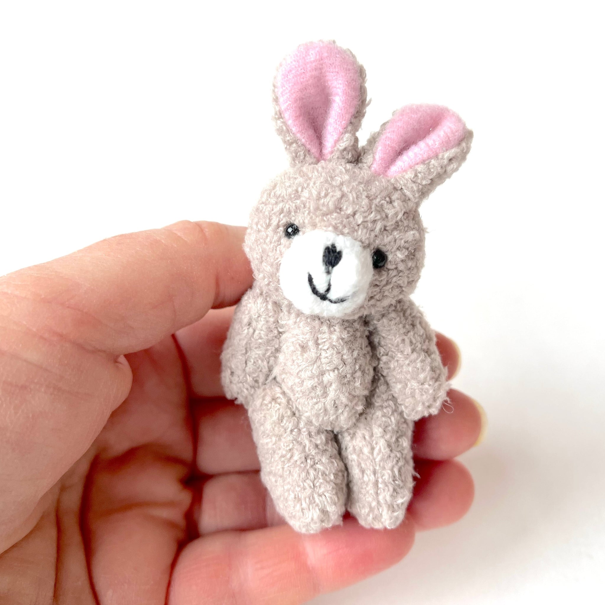 Small Stuffed Bunny Rabbit (Gray)