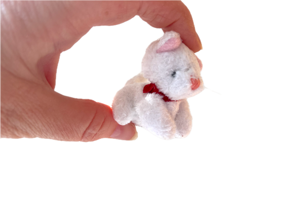 Small Stuffed Kitty Cat (White)