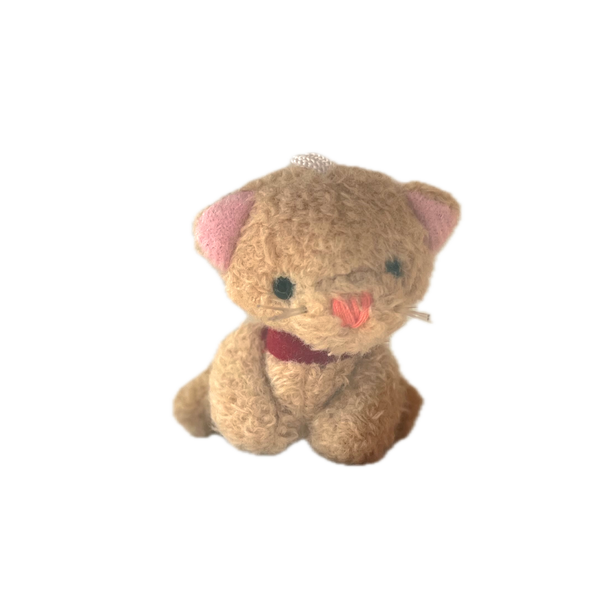Small Stuffed Kitty Cat (Beige)