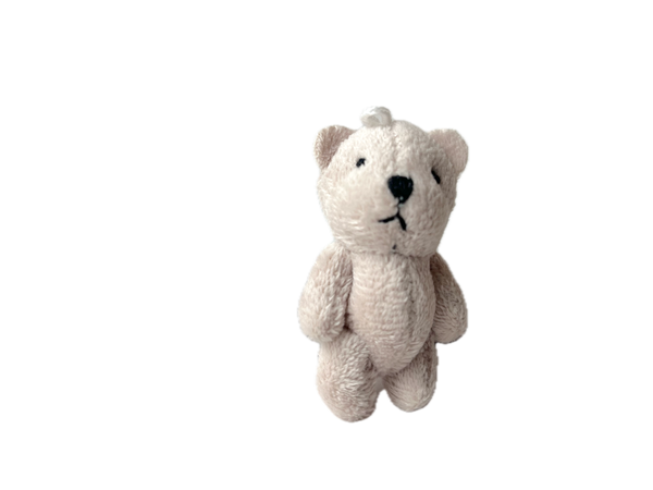 Miniature Stuffed Teddy Bear Pocket Pet (Beige)