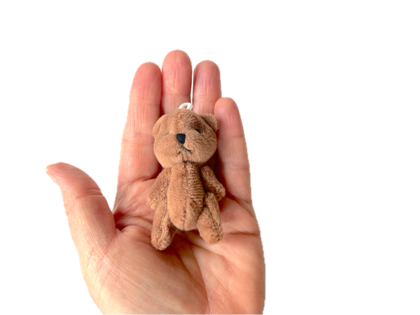 Miniature Stuffed Teddy Bear Pocket Pet (Brown)