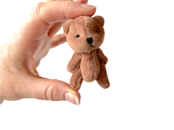 Miniature Stuffed Teddy Bear Pocket Pet (Brown)