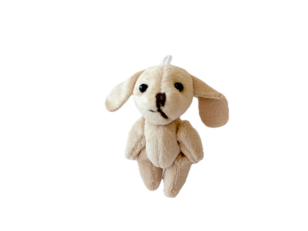 Stuffed Small Puppy Dog  Plush Miniature Mini Small Craft Supply Party Favor