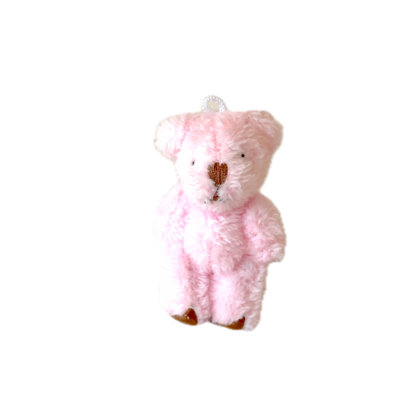 Very Tiny Soft Fuzzy Stuffed Teddy Bear (Pink)