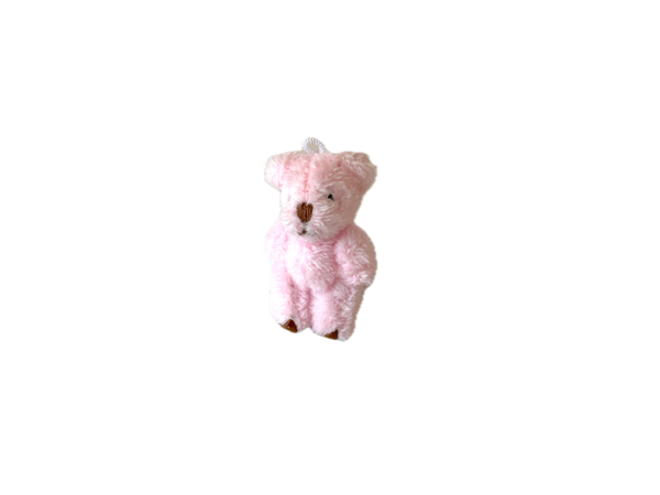 Very Tiny Soft Fuzzy Stuffed Teddy Bear (Pink)