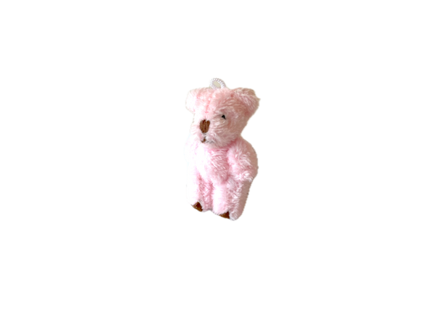 Very Tiny Soft Fuzzy Stuffed Teddy Bear (Pink)