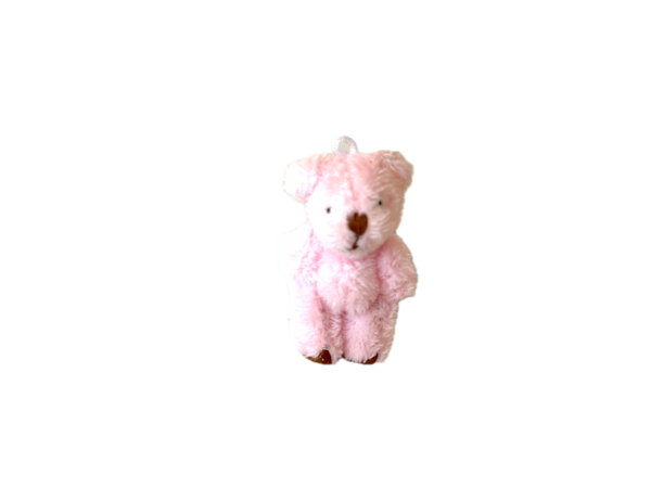 Very Tiny Soft Fuzzy Stuffed Teddy Bear (Pink)