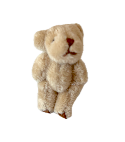 Very Tiny Soft Fuzzy Stuffed Teddy Bear (Light Brown)