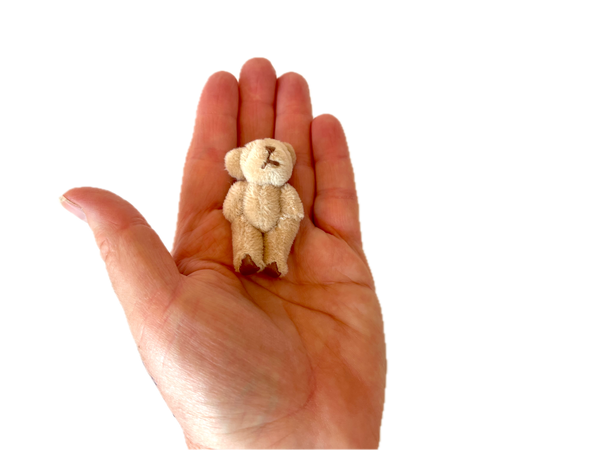 Very Tiny Soft Fuzzy Stuffed Teddy Bear (Light Brown)