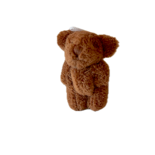 Very Tiny Soft Fuzzy Stuffed Teddy Bear (Dark Brown)