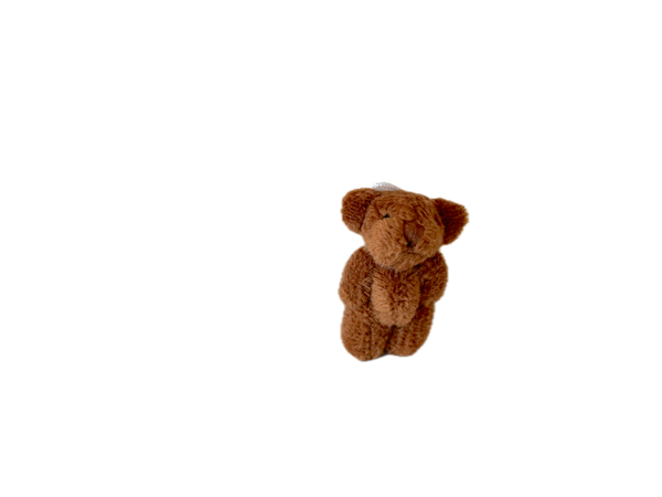 Very Tiny Soft Fuzzy Stuffed Teddy Bear (Dark Brown)