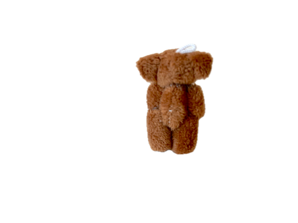 Very Tiny Soft Fuzzy Stuffed Teddy Bear (Dark Brown)