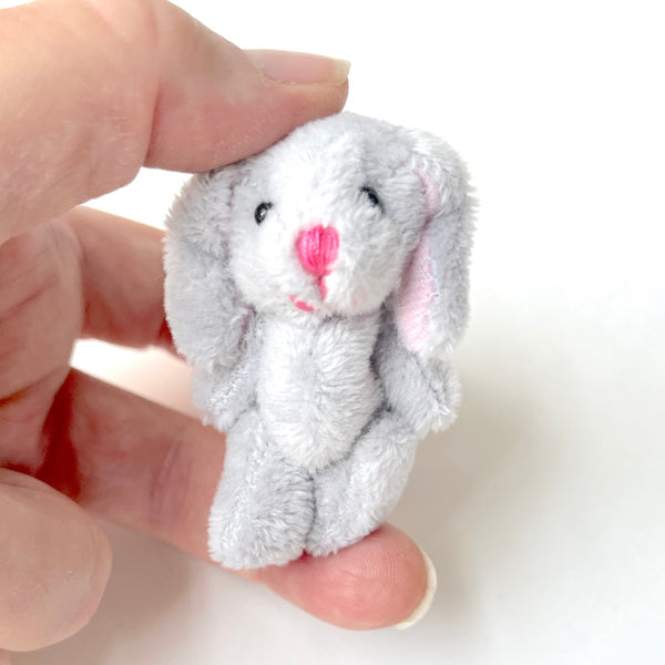 Mini Plush Floppy Ear Bunny Rabbit (Gray)