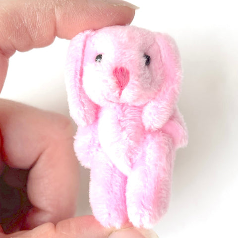 Mini Plush Floppy Ear Bunny Rabbit (Pink)