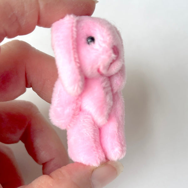 Mini Plush Floppy Ear Bunny Rabbit (Pink)