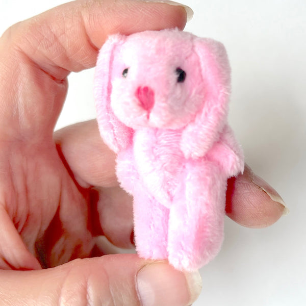 Mini Plush Floppy Ear Bunny Rabbit (Pink)