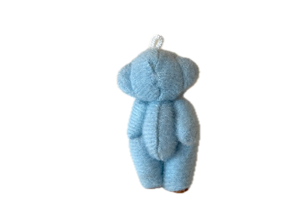 Very Tiny Stuffed Teddy Bear (Blue)