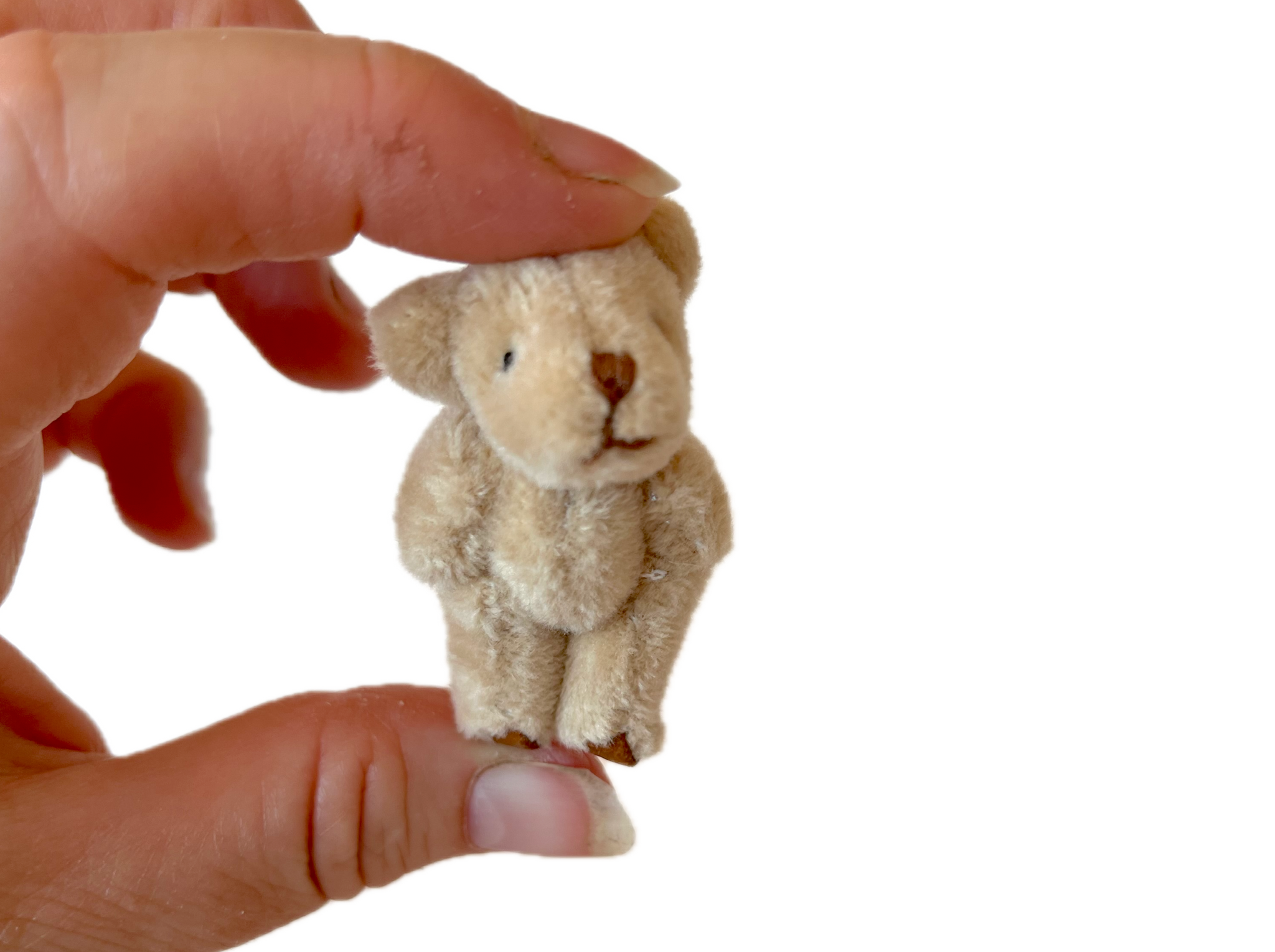 Very Tiny Soft Fuzzy Stuffed Teddy Bear (Light Brown)