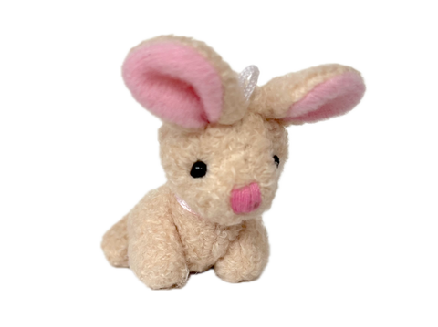 Miniature Plush Bunny Rabbit (Light Brown)