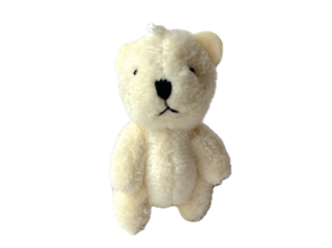 Miniature Stuffed Teddy Bear Pocket Pet (Cream)