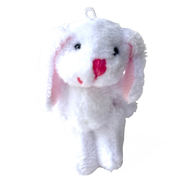 Mini Plush Floppy Ear Bunny Rabbit (White)