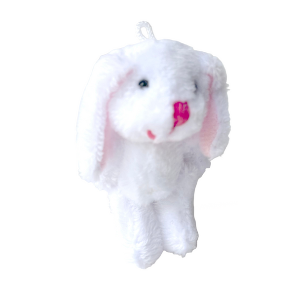 Mini Plush Floppy Ear Bunny Rabbit (White)