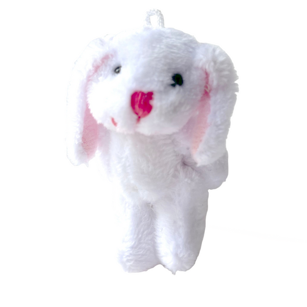 Mini Plush Floppy Ear Bunny Rabbit (White)