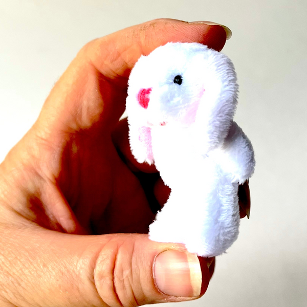 Mini Plush Floppy Ear Bunny Rabbit (White)