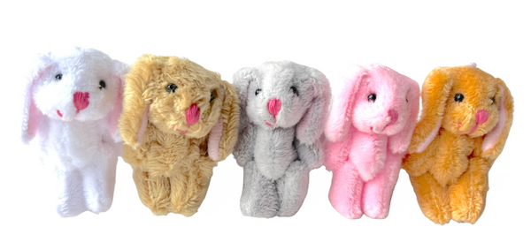 Mini Plush Floppy Ear Bunny Rabbit Set of Five