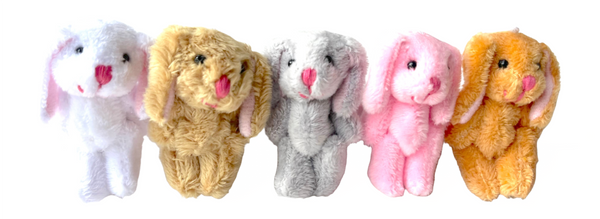 Mini Plush Floppy Ear Bunny Rabbit Set of Five