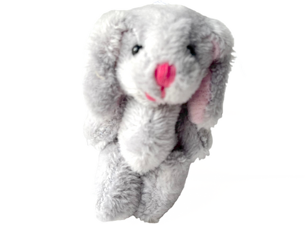 Mini Plush Floppy Ear Bunny Rabbit (Gray)