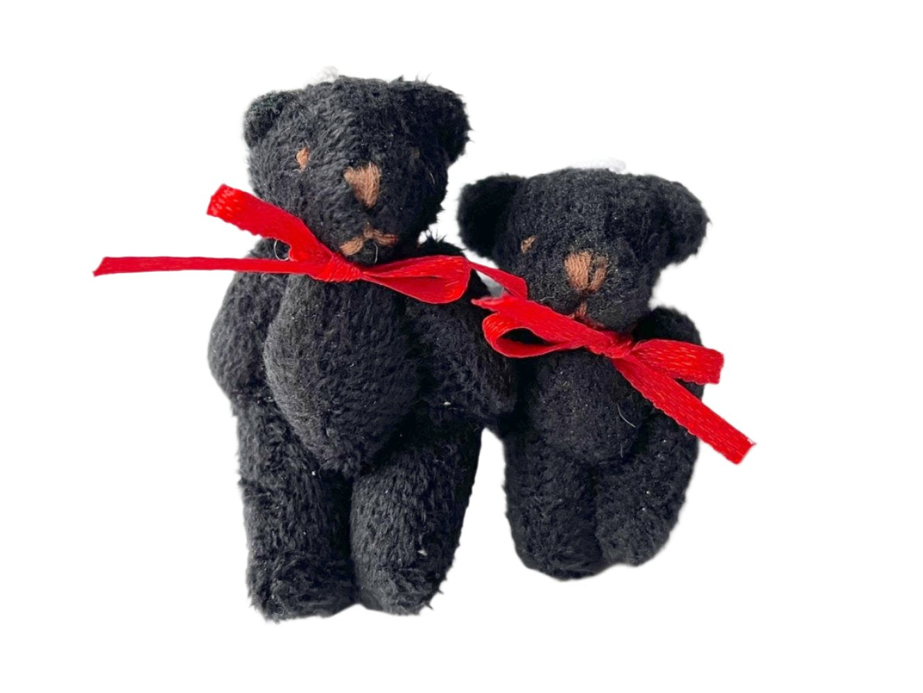 Small Stuffed Mama and Baby Black Bear