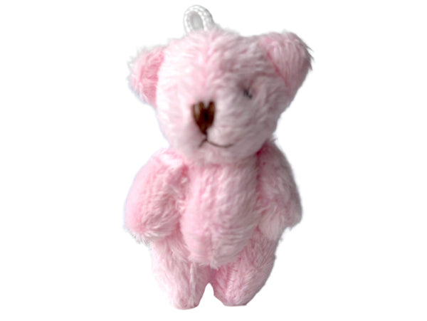 Miniature Stuffed Teddy Bear Pocket Pet (Pink)