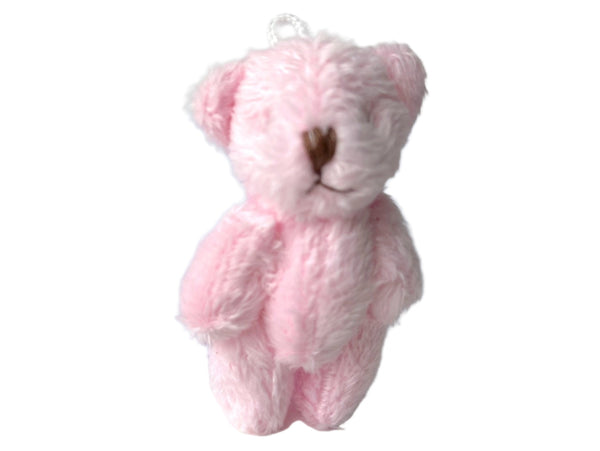 Miniature Stuffed Teddy Bear Pocket Pet (Pink)