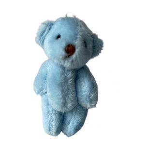 Miniature Stuffed Teddy Bear Pocket Pet (Blue)