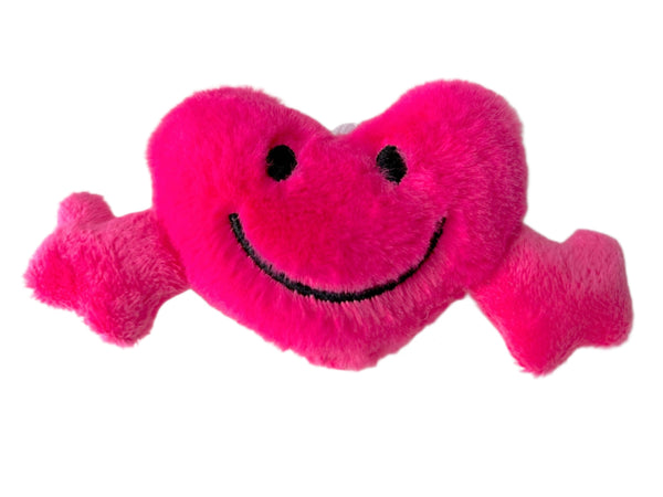 Mini Plush Heart Hug Smiley Face