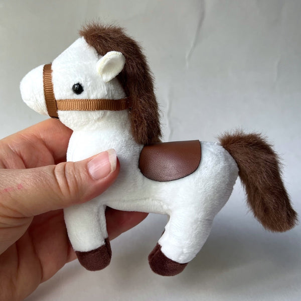 Small Plush Horse Stuffed Animal Doll Accessory Keychain