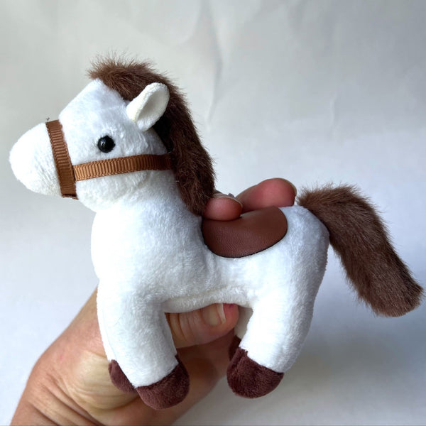 Small Plush Horse Stuffed Animal Doll Accessory Keychain