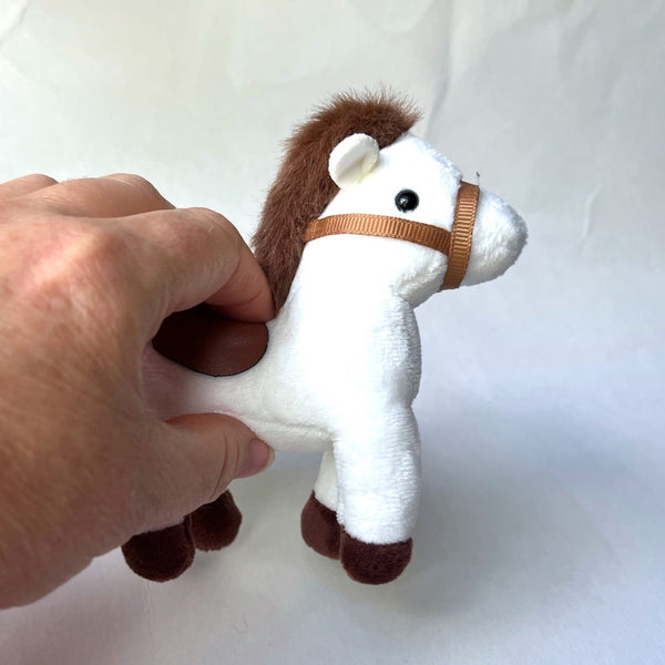 Small Plush Horse Stuffed Animal Doll Accessory Keychain