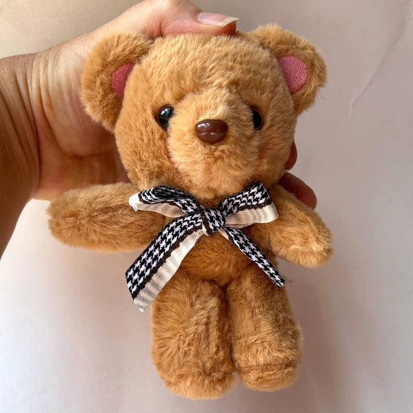 Small Plush Teddy Bear Doll Accessory