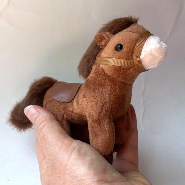 Small Plush Pony Stuffed Animal Doll Accessory Keychain