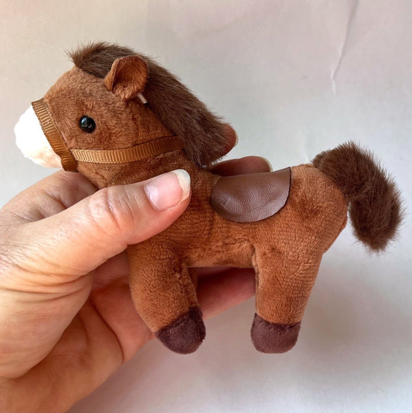 Small Plush Pony Stuffed Animal Doll Accessory Keychain