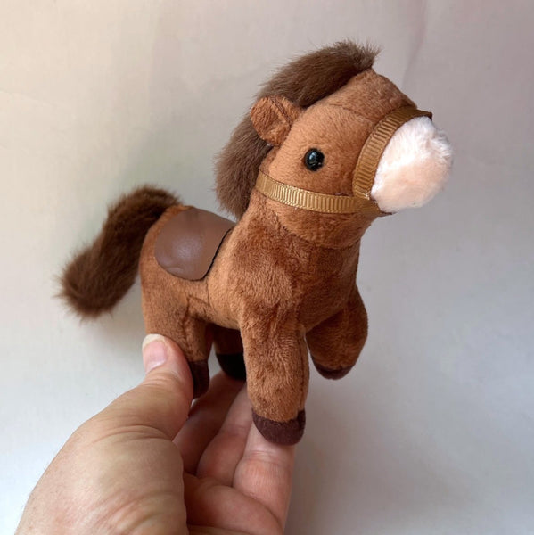 Small Plush Pony Stuffed Animal Doll Accessory Keychain