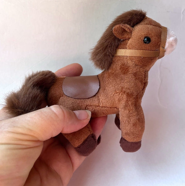 Small Plush Pony Stuffed Animal Doll Accessory Keychain